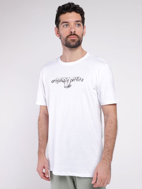Camiseta Manga Curta Masculina BRANCO