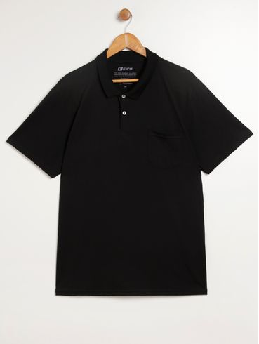 Polo Plus Size Masculina PRETO