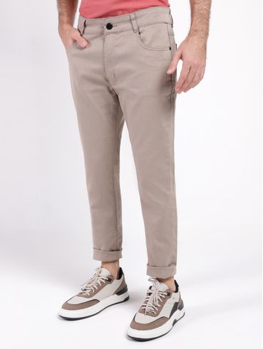 Calça Sarja Slim Masculina CAQUI