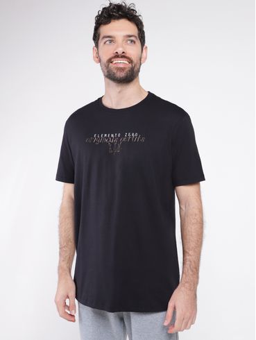 Camiseta Manga Curta Masculina PRETO