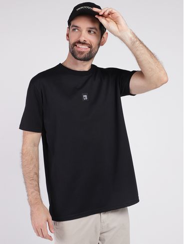 Camiseta Manga Curta Masculina PRETO