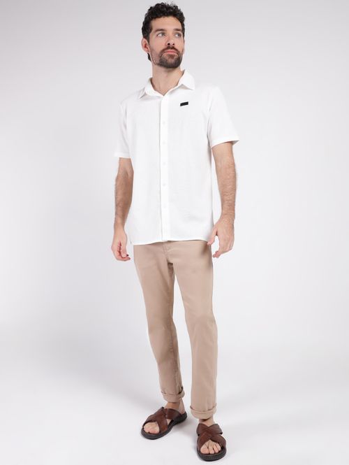 Camisa Manga Curta Masculina OFF WHITE