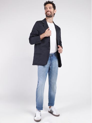 Blazer Sarja Bivik Masculino Azul Marinho