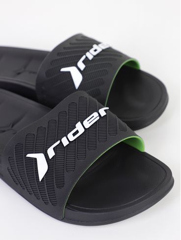 Chinelo Slide Rider Masculino PRETO/BRANCO