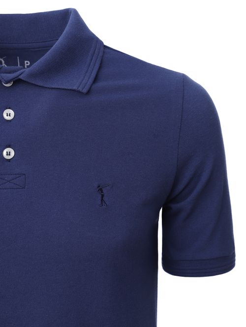 Polo Manga Curta Masculina MARINHO
