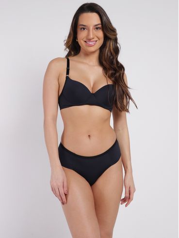 Conjunto Lingerie Fio Duplo Feminino PRETO