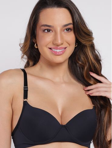 Conjunto Lingerie Fio Duplo Feminino PRETO
