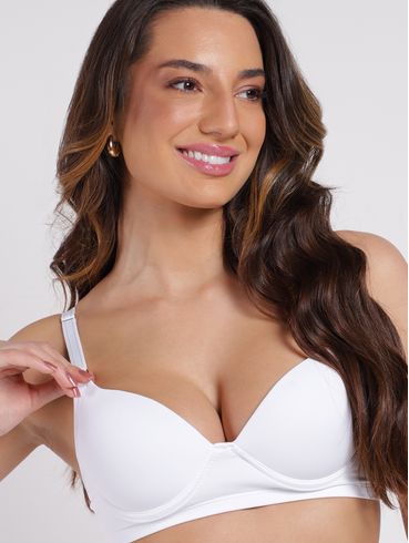 Conjunto Lingerie Fio Duplo Feminino BRANCO