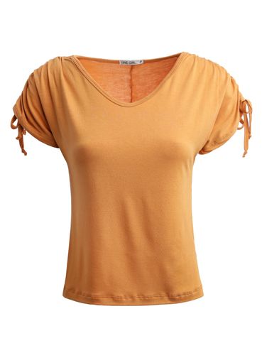 Blusa Manga Curta Feminina CARAMELO