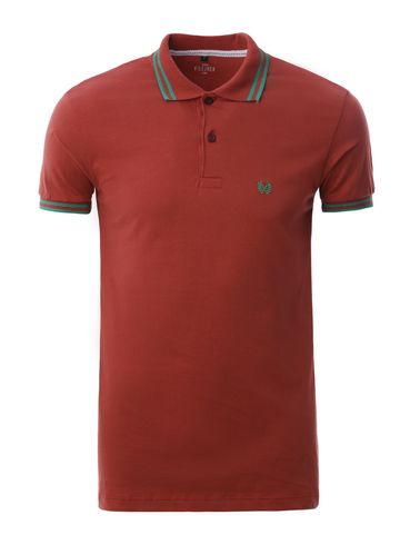 Polo Manga Curta Vilejack Masculina CARAMELO