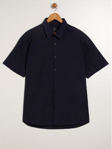 Camisa Manga Curta Plus Size Masculina MARINHO