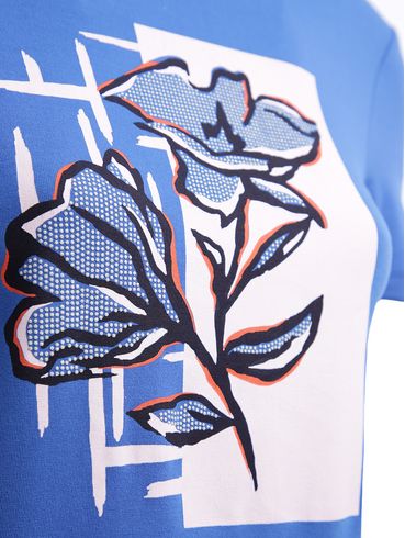 Blusa Manga Curta Habana Feminina AZUL