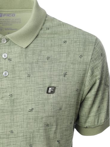Polo Manga Curta Masculina VERDE