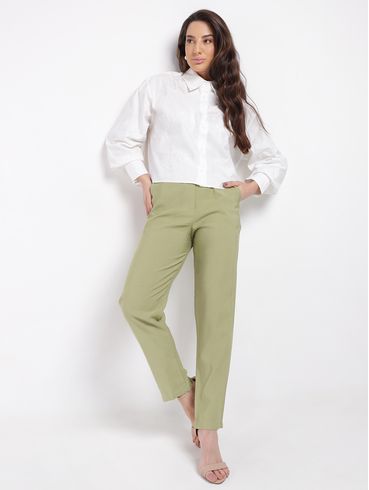 Calça Alfaiataria Feminina VERDE