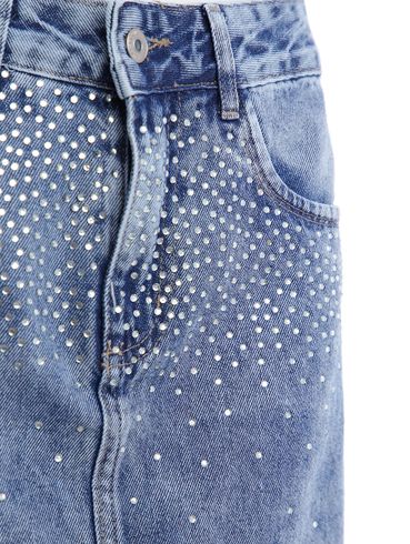 Saia Curta Jeans Feminina AZUL