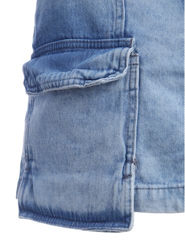 Saia Curta Jeans Feminina AZUL