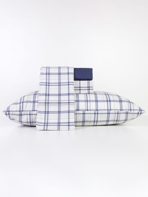 Jogo de Lençol Casal Duplo Teka Diamante MARINHO