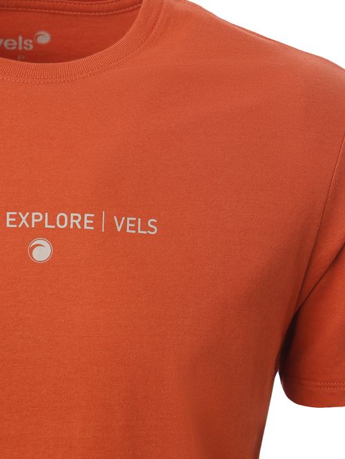 Camiseta Manga Curta Vels Masculina CARAMELO