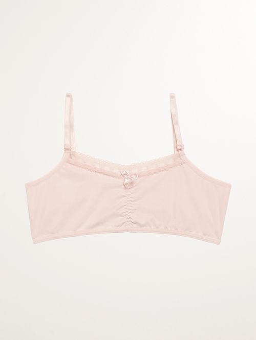 Sutiã Sem Bojo Infantil Para Menina - ROSA CLARO