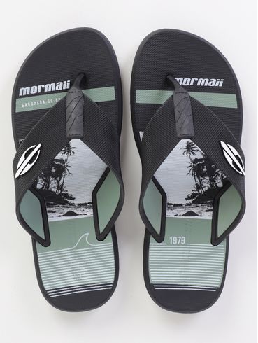 Chinelo Mormaii Masculino PRETO/VERDE