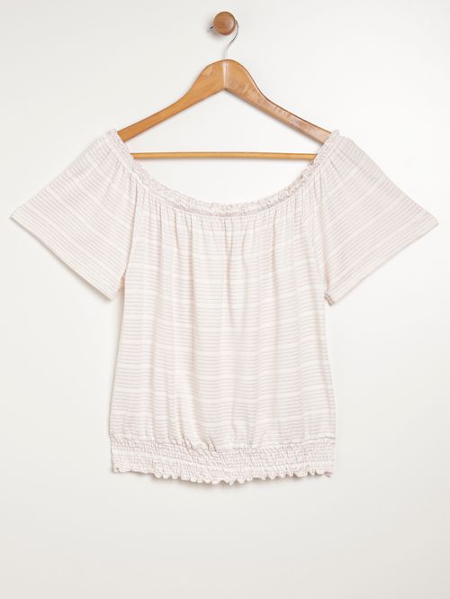 Blusa Ciganinha Autentique Plus Size Feminina ROSE