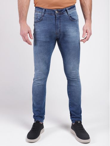 Calça Jeans Skinny Masculina AZUL