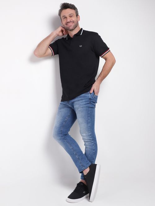 Calça Jeans Slim Masculina AZUL