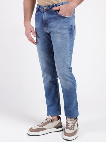 Calça Jeans Slim Masculina AZUL