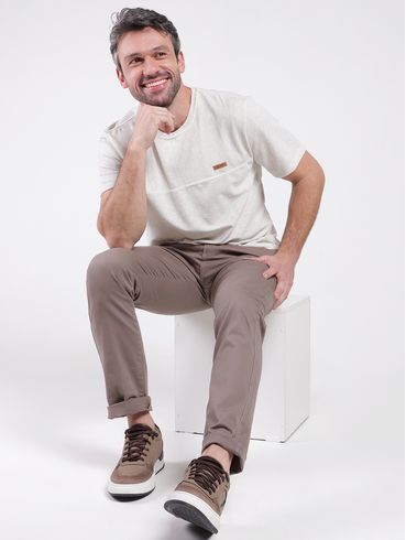 Camiseta Manga Curta Elétron Masculina MESCLA