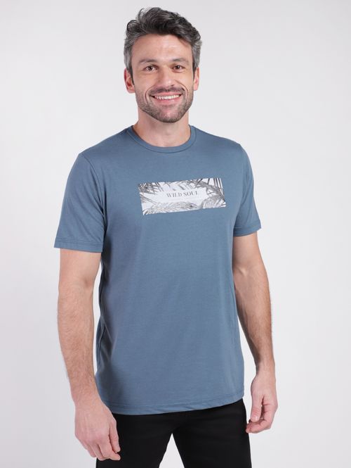 Camiseta Manga Curta Masculina AZUL