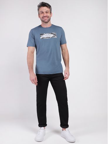 Camiseta Manga Curta Masculina AZUL