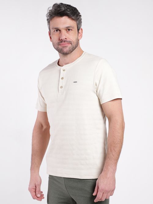 Camiseta Manga Curta Masculina AREIA