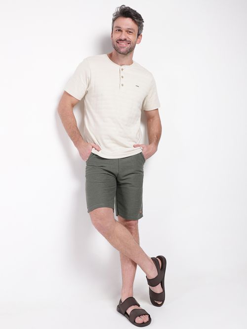 Camiseta Manga Curta Masculina AREIA