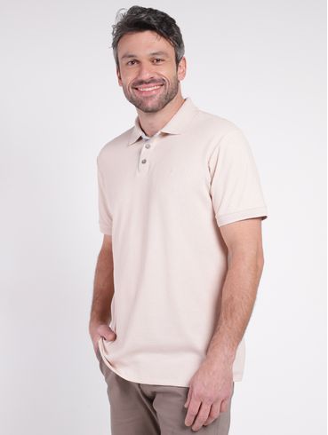 Polo Manga Curta Elétron Masculina AREIA