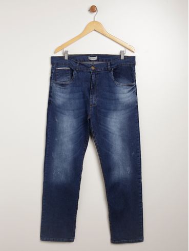 Calça Jeans Slim Plus Size Masculina AZUL