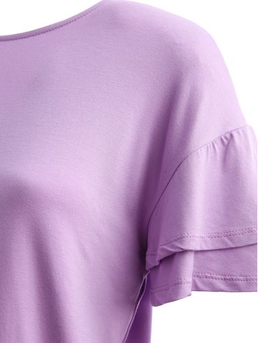 Blusa Manga Curta Autentique Feminina LILAS