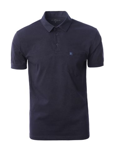 Polo Manga Curta Masculina MARINHO