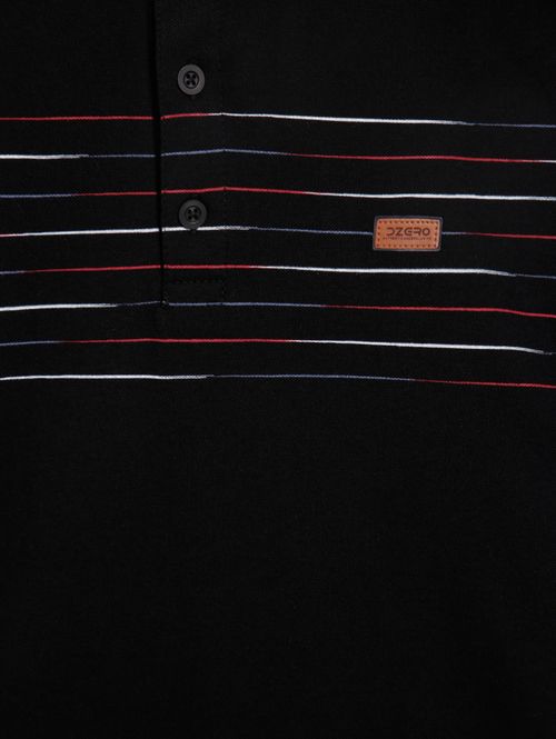 Polo Manga Curta Plus Size Masculina PRETO