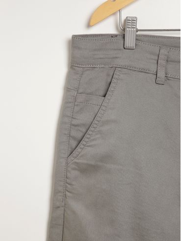 Bermuda Sarja Plus Size Masculina CINZA