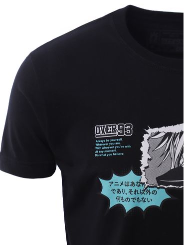 Camiseta Manga Curta Masculina PRETO