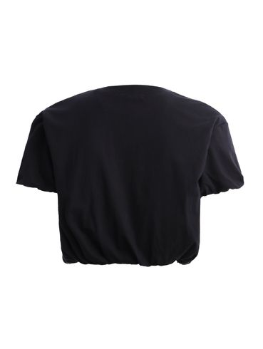 Blusa Cropped Manga Curta Autentique Feminina PRETO