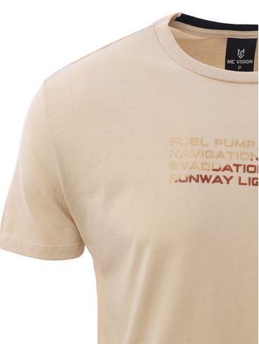 Camiseta Manga Curta Masculina AREIA
