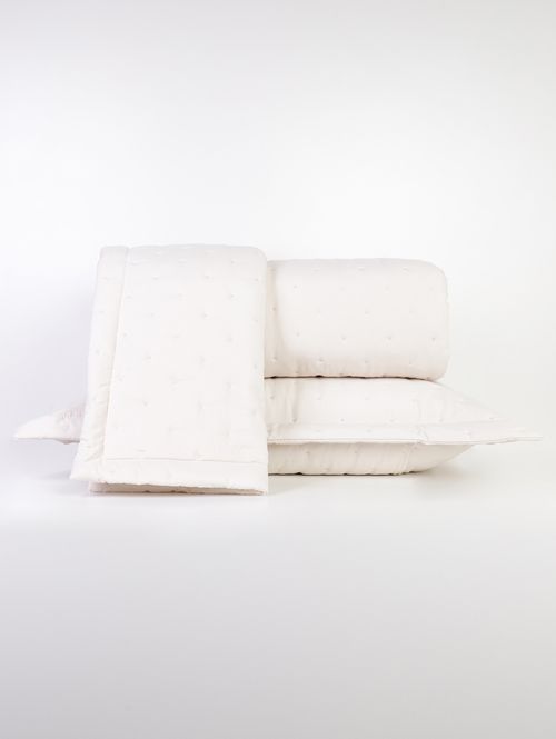 Colcha King Toque de Algodão Hedrons BEGE