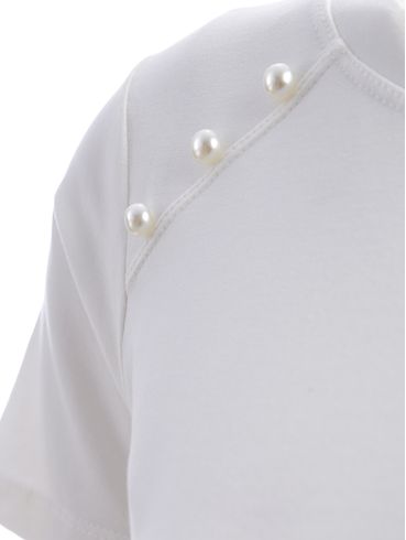 Blusa Manga Curta Feminina OFF WHITE