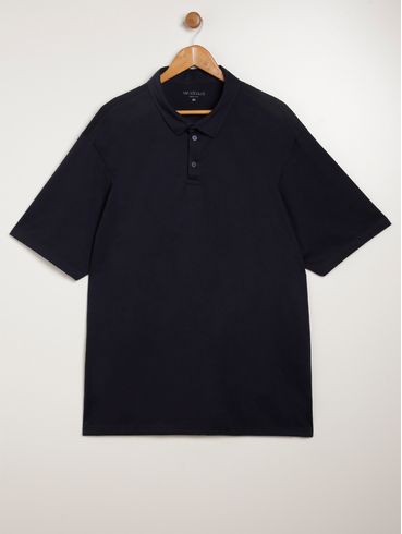 Polo Manga Curta Plus Size Masculina MARINHO