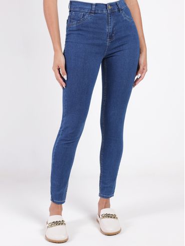 Calça Jeans Cigarrete Pisom Feminina AZUL