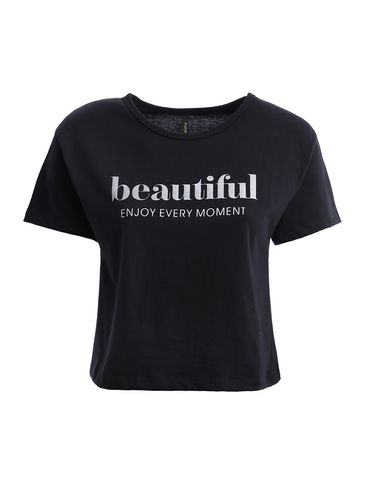 Blusa Manga Curta Feminina PRETO