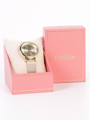 Relógio Condor Feminino Dourado/ UNICO
