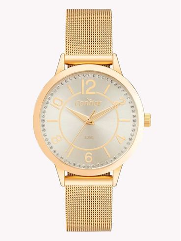 Relógio Condor Feminino Dourado/ UNICO