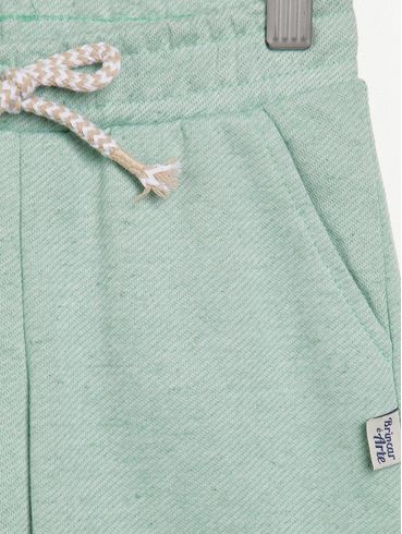 Bermuda Moletinho Infantil Para Menino - VERDE